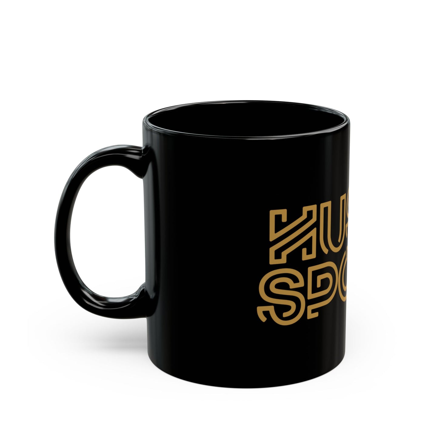 Hussle Logo Black Mug (11oz)