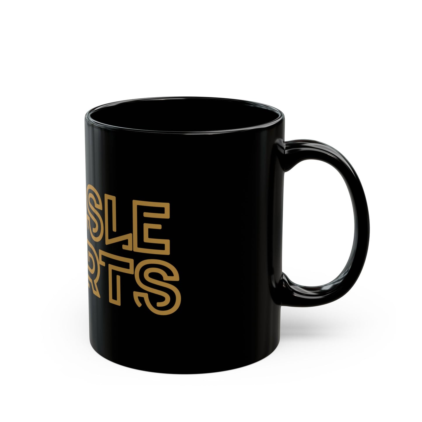 Hussle Logo Black Mug (11oz, 15oz)