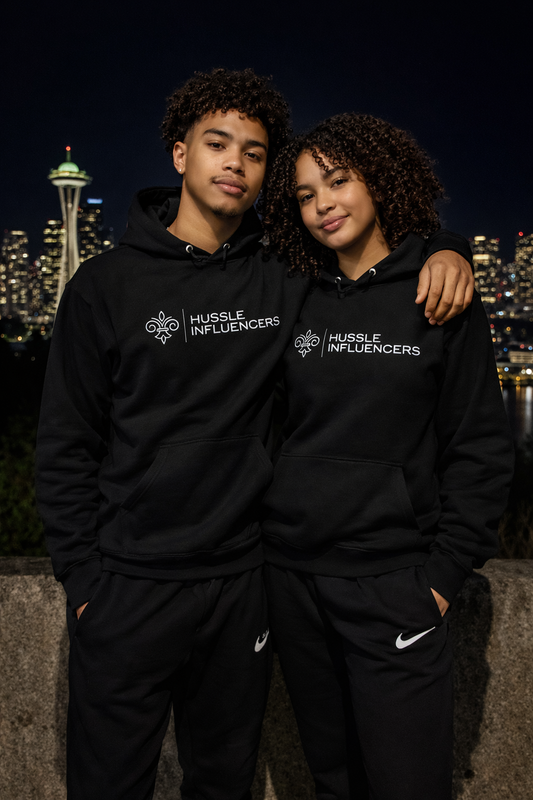 Hussle Influencer Logo Hoodie