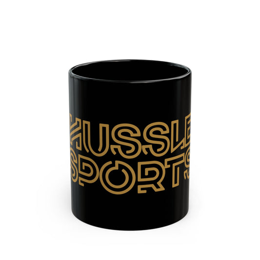 Hussle Logo Black Mug (11oz)
