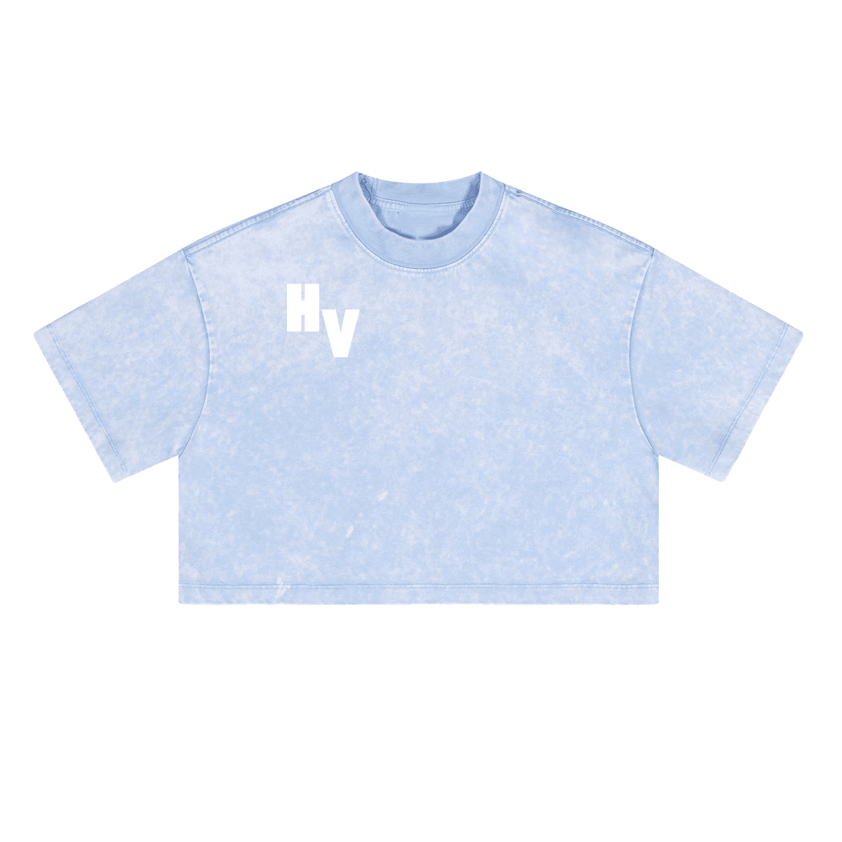 Hussle Varsity Essentials Loose-Fit Cropped Crewneck T-Shirt