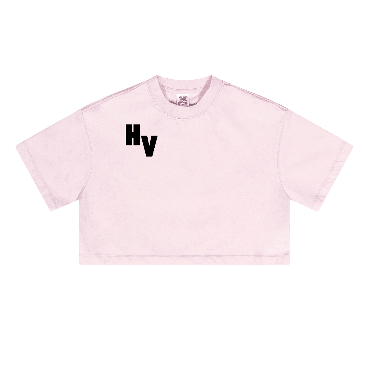 Hussle Varsity Essentials Loose-Fit Cropped Crewneck T-Shirt