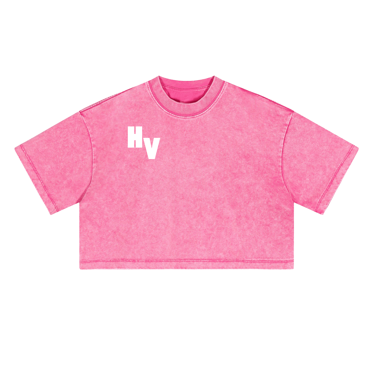Hussle Varsity Essentials Loose-Fit Cropped Crewneck T-Shirt