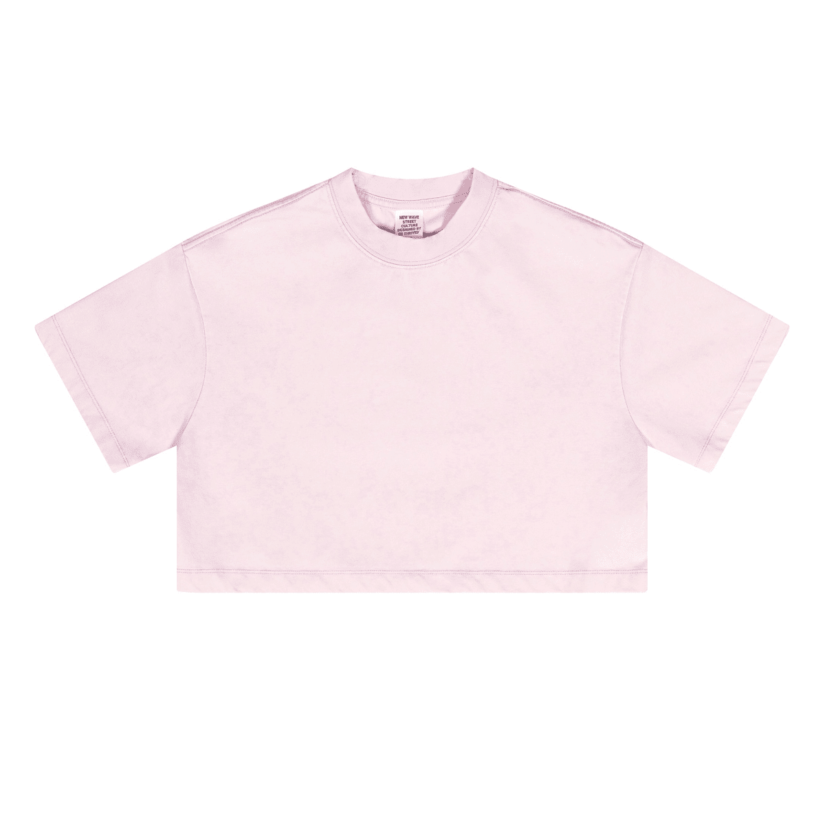 Hussle Varsity Essentials Loose-Fit Cropped Crewneck T-Shirt