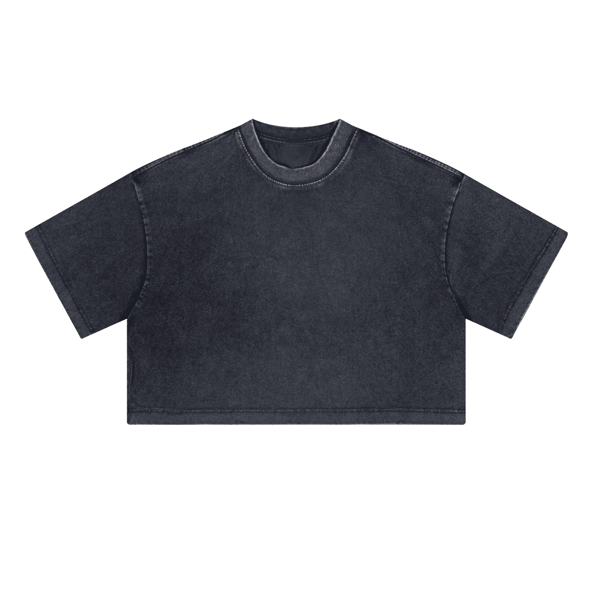 Hussle Varsity Essentials Loose-Fit Cropped Crewneck T-Shirt