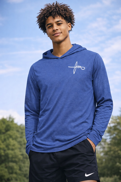 JM Signature Hooded Long Sleeve Tee